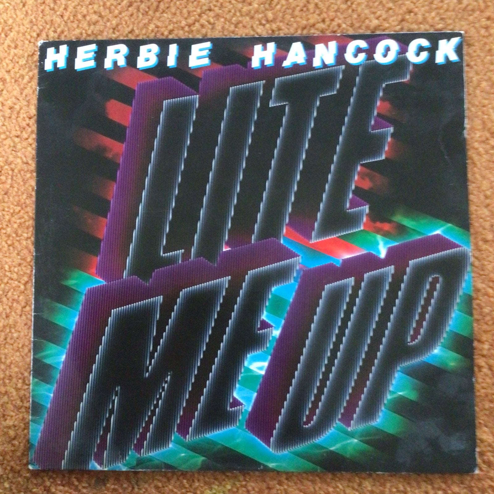 Lp - Herbie Hancock - light me up, Ophalen of Verzenden, Zo goed als nieuw, LP