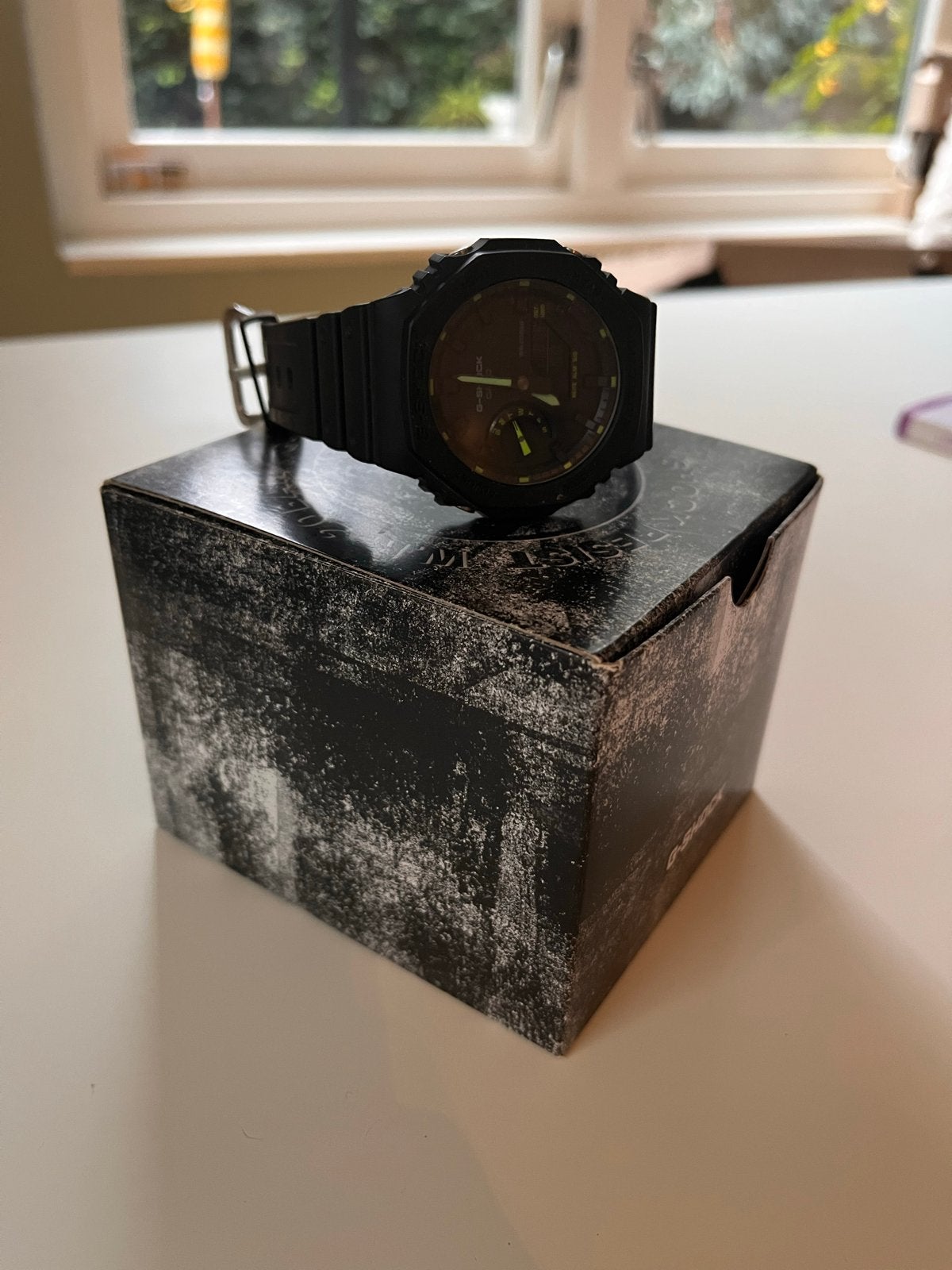 Casio G-Shock GA-2100-1A3ER - Zo goed als nieuw, Sieraden, Tassen en Uiterlijk, Casio, Kunststof, Polshorloge, Ophalen of Verzenden