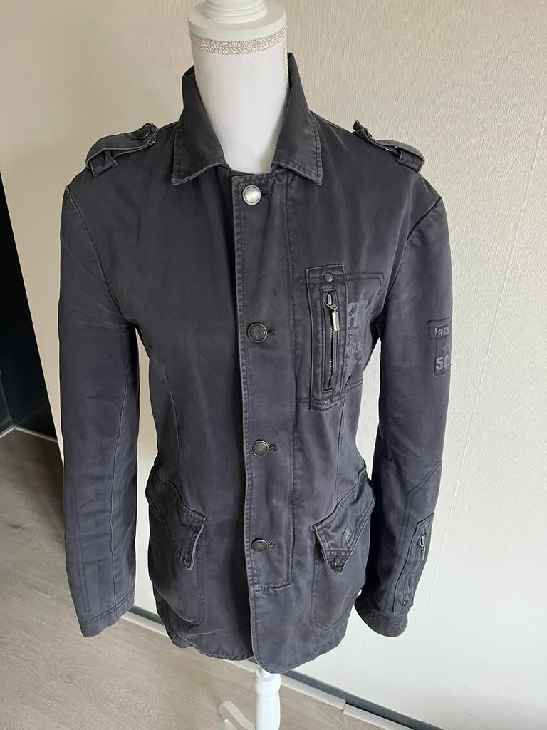 Angelo Litrico, zomerjas, katoen, donker grijs, maat 36, Ophalen of Verzenden, Zo goed als nieuw, Grijs