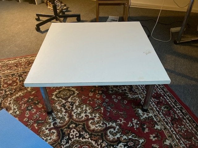 Tafel Plateau (wit), Huis en Inrichting, Ophalen, Minder dan 45 cm, Gebruikt, Vierkant