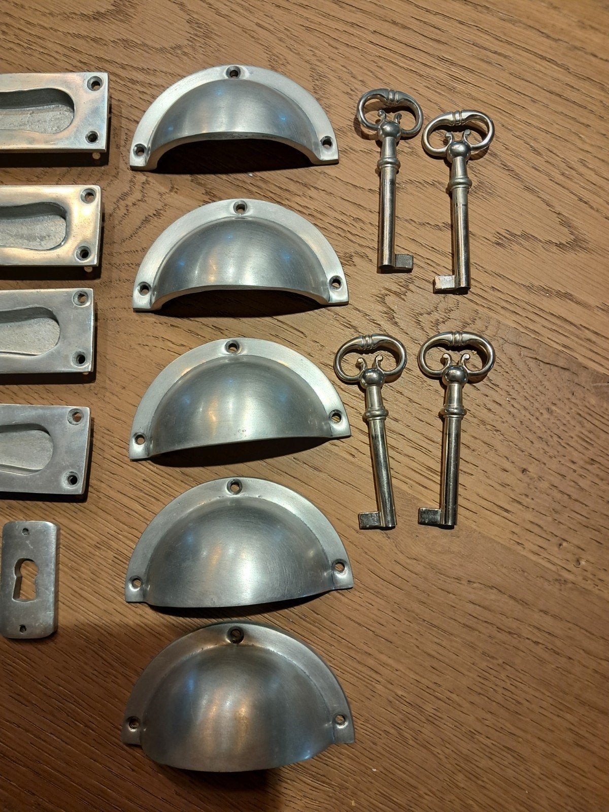 meubelbeslag  mat nikkel, Doe-het-zelf en Verbouw, Ophalen of Verzenden, Gebruikt, Overige typen