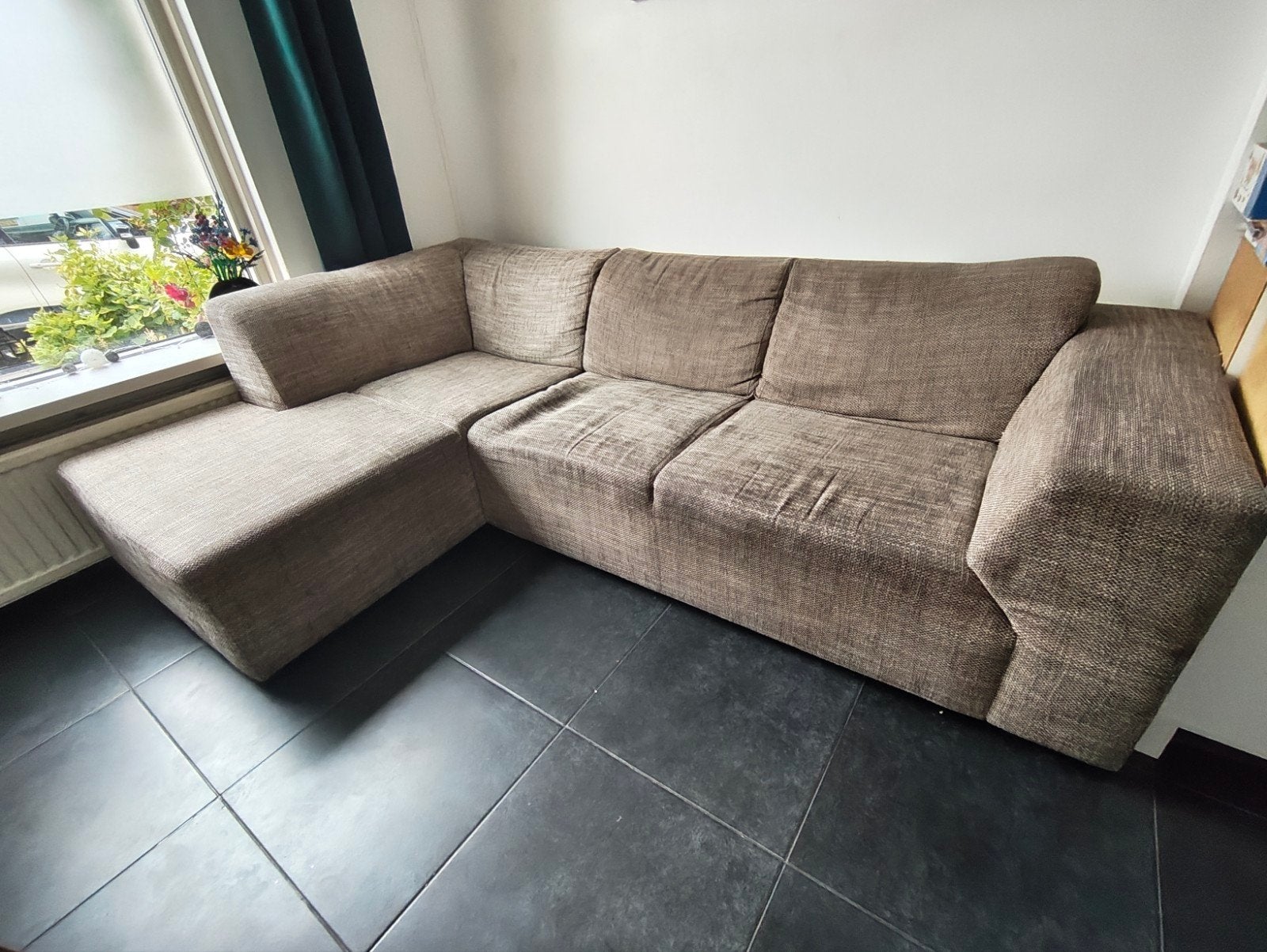 Hoekbank gratis, Huis en Inrichting, Banken | Bankstellen, Ophalen, 250 tot 300 cm, Gebruikt, Hoekbank