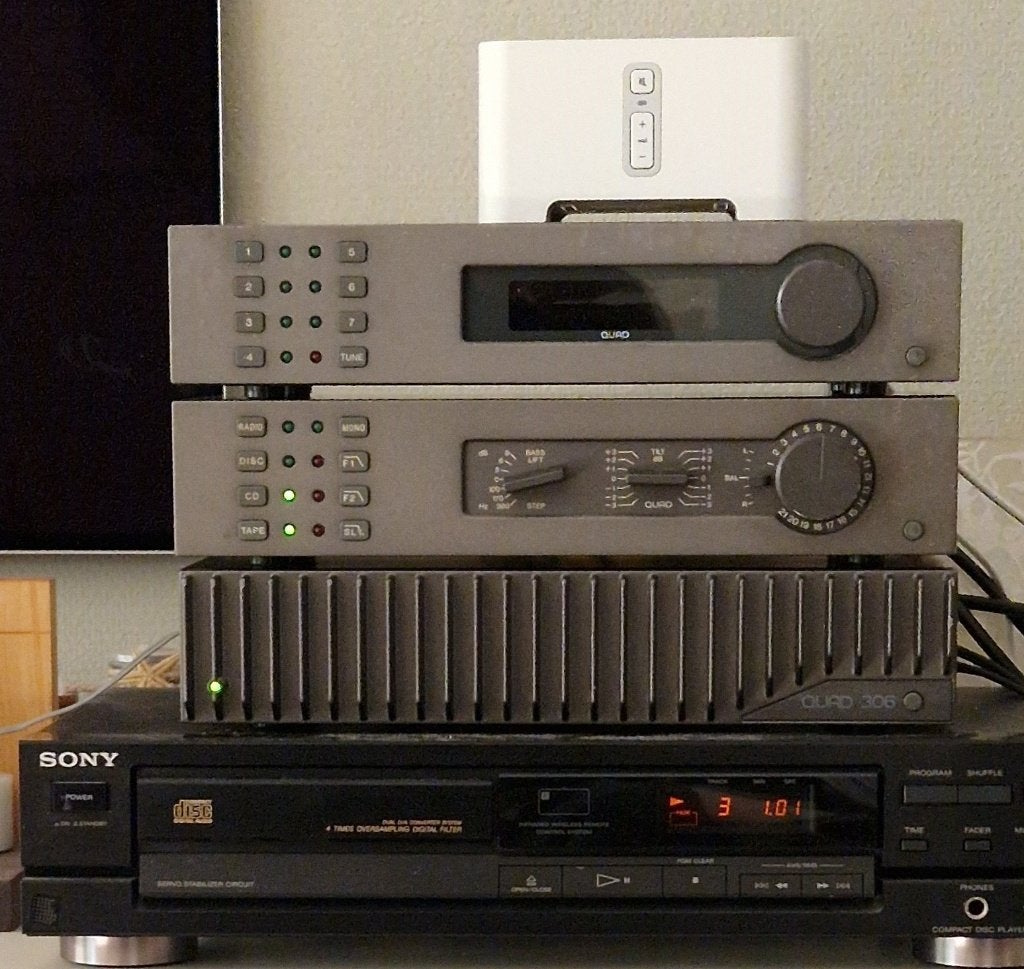Complete Quad 34 / 306 vintage hifi-set + Sonos en CD speler, Gebruikt, Ophalen, Overige merken, Minder dan 60 watt