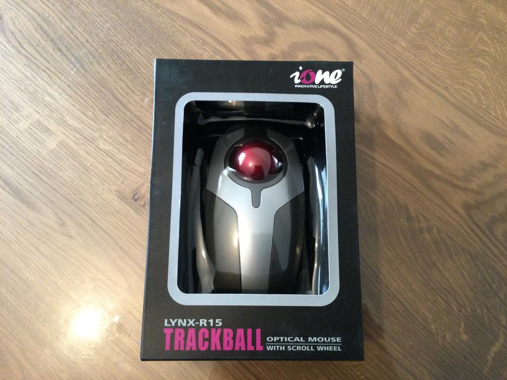 IOne Trackball optical mouse with scroll wheel, Computers en Software, Muizen, Muis, IOne Lynx-R15, Nieuw, Ophalen of Verzenden