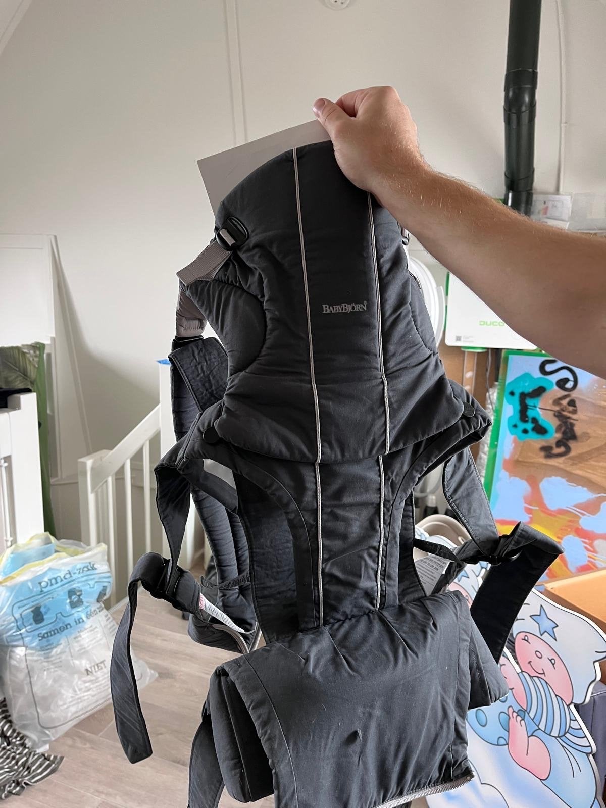 BabyBjörn Draagzak Comfort Carrier Zwart, Kinderen en Baby's, Buik of Rug, Ophalen of Verzenden, Zo goed als nieuw, Baby Björn