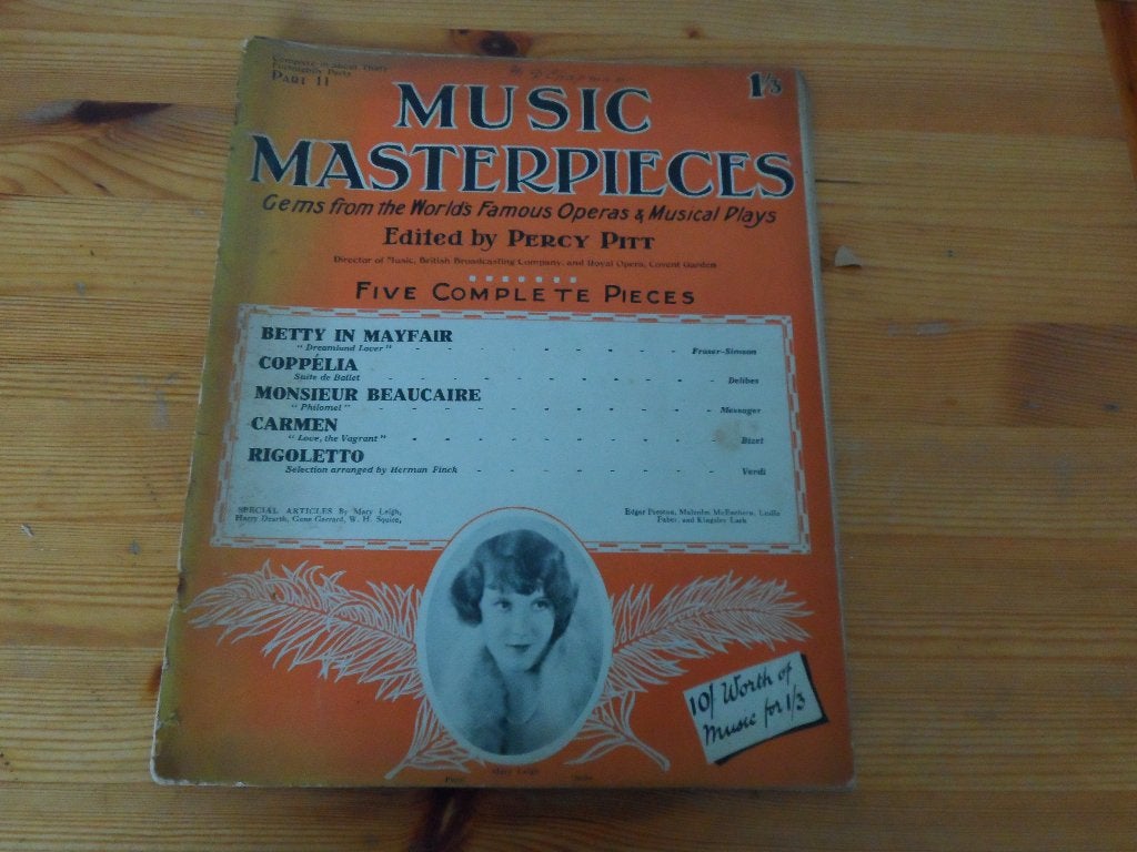 Music master pieces - ed. Percy pitt, Piano, Gebruikt, Klassiek, Ophalen of Verzenden