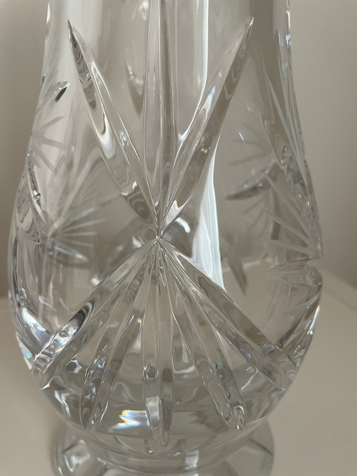 Vintage Kristal geslepen vaas prachtig, Antiek en Kunst, Antiek | Glas en Kristal, Ophalen of Verzenden