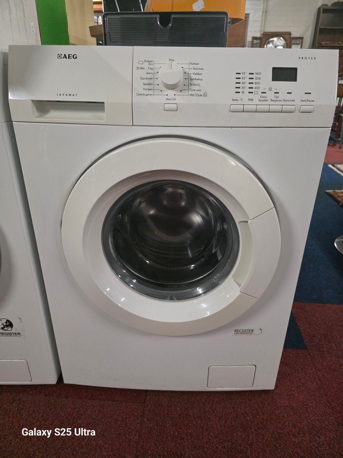 AEG Lavamat Protex Wasmachine - Gebruikt, Witgoed en Apparatuur, Gebruikt, Ophalen of Verzenden, Voorlader, 85 tot 90 cm