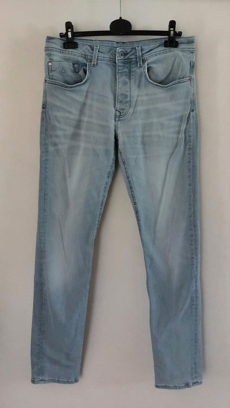 Hallinger spijkerbroek W30/L34 - Lichtblauw, Blauw, Hallinger, W32 (confectie 46) of kleiner, Ophalen of Verzenden