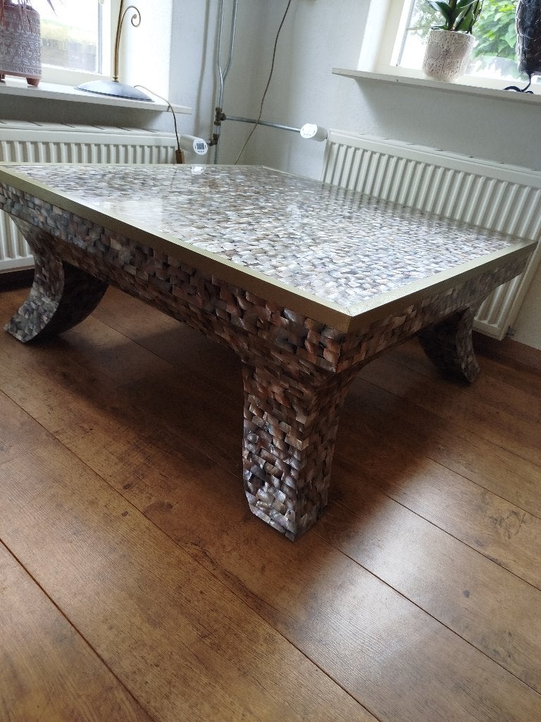 Prachtige salontafel uniek!, Huis en Inrichting, Tafels | Salontafels, Ophalen, Gebruikt, 100 tot 150 cm, 50 tot 100 cm