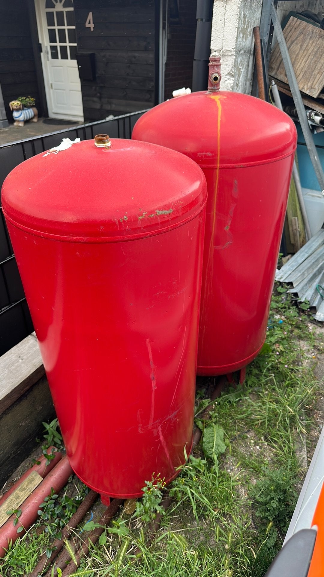Expansievat tank 300 liter voor maken bbq, kachel, carbid, Tuin en Terras, Terrasverwarmers, Ophalen, Gebruikt