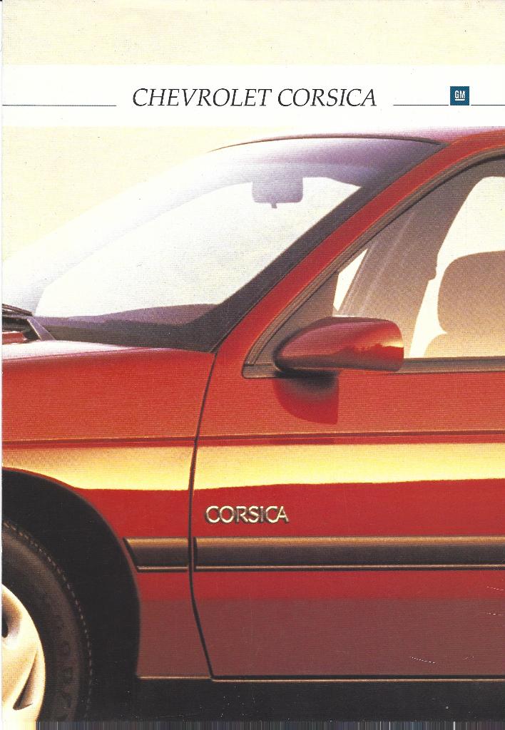 Folder Chevrolet Corsica 1992, Ophalen of Verzenden, Gelezen, Chevrolet
