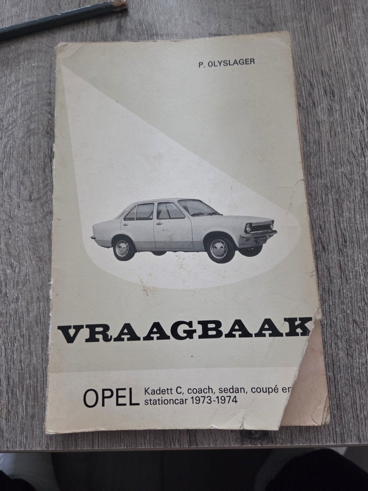 P. Olyslager Vraagbaak Opel Kadett C 1973-1974, Ophalen of Verzenden