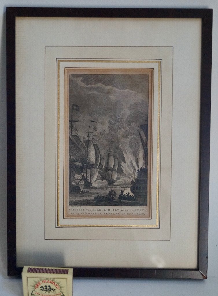 1917 prent tocht naar Chatham, Reinier Winkeles, Ophalen of Verzenden, Zo goed als nieuw, 17e en 18e eeuw