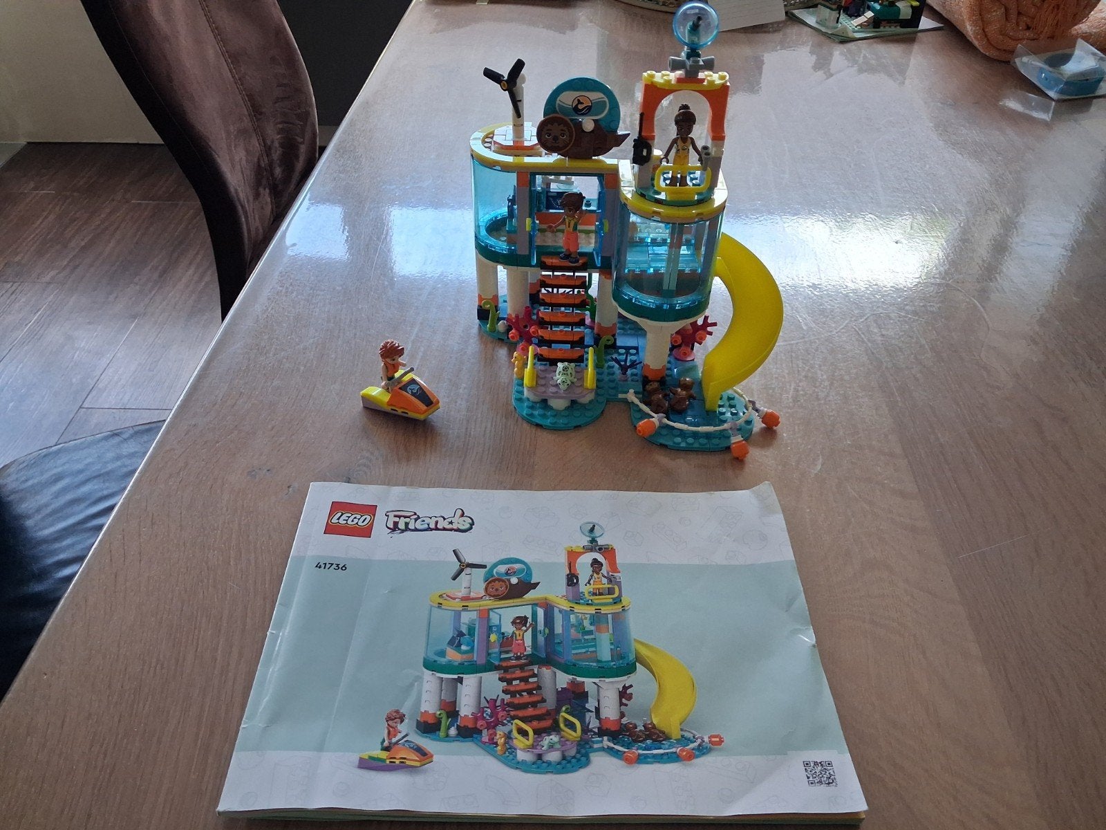 LEGO Friends 41736 Zee Reddingscentrum met handleiding, Ophalen, Zo goed als nieuw, Overige merken