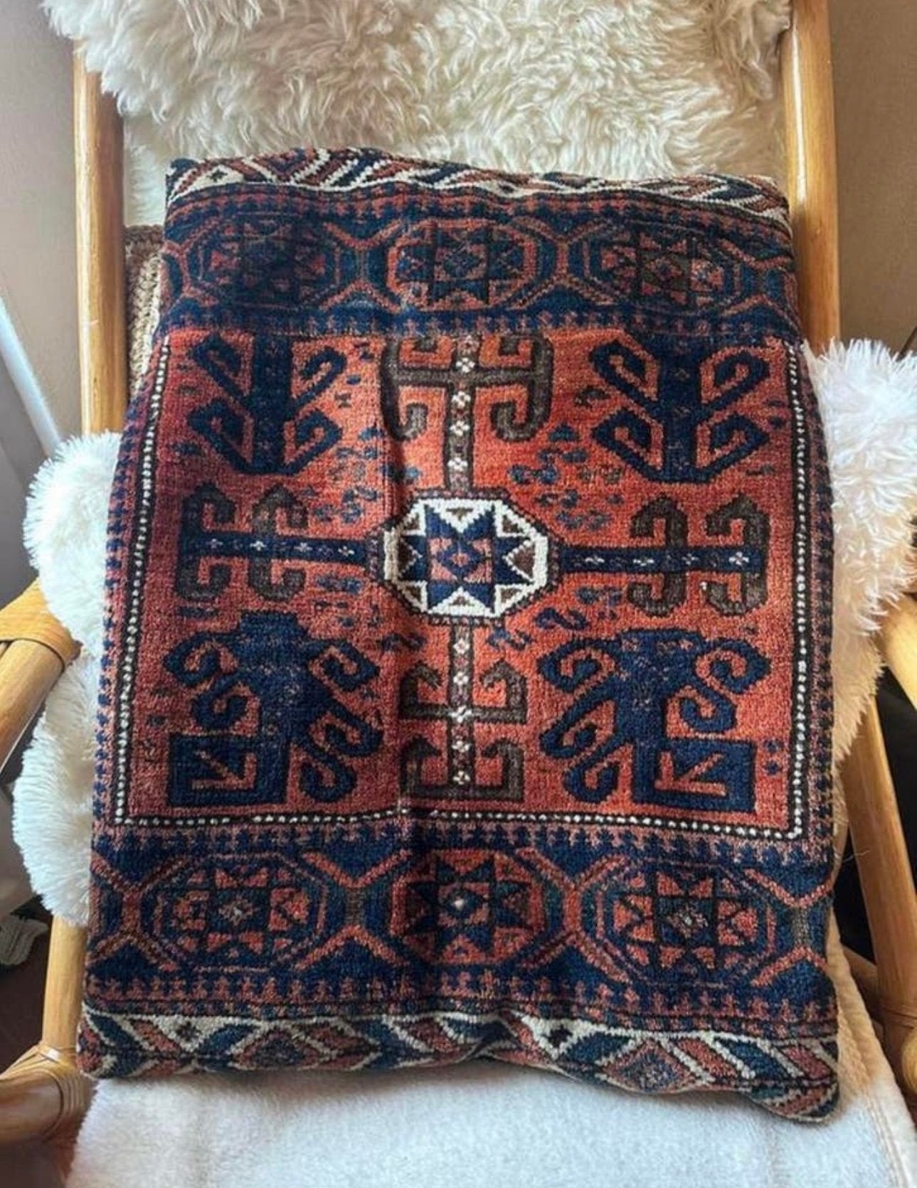 Klassiek handgeweven Perzisch kussen – 50x65 cm, Huis en Inrichting, Ophalen of Verzenden