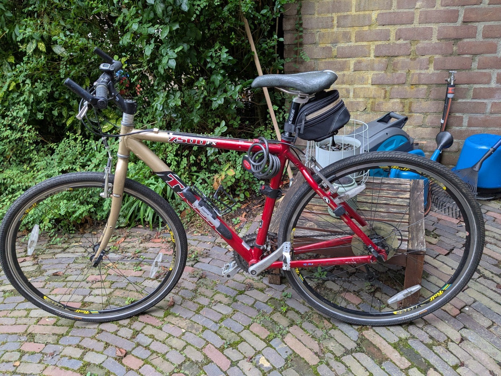 Trek fiets 7500 fx, Gebruikt, 10 tot 15 versnellingen, Aluminium, 53 tot 57 cm