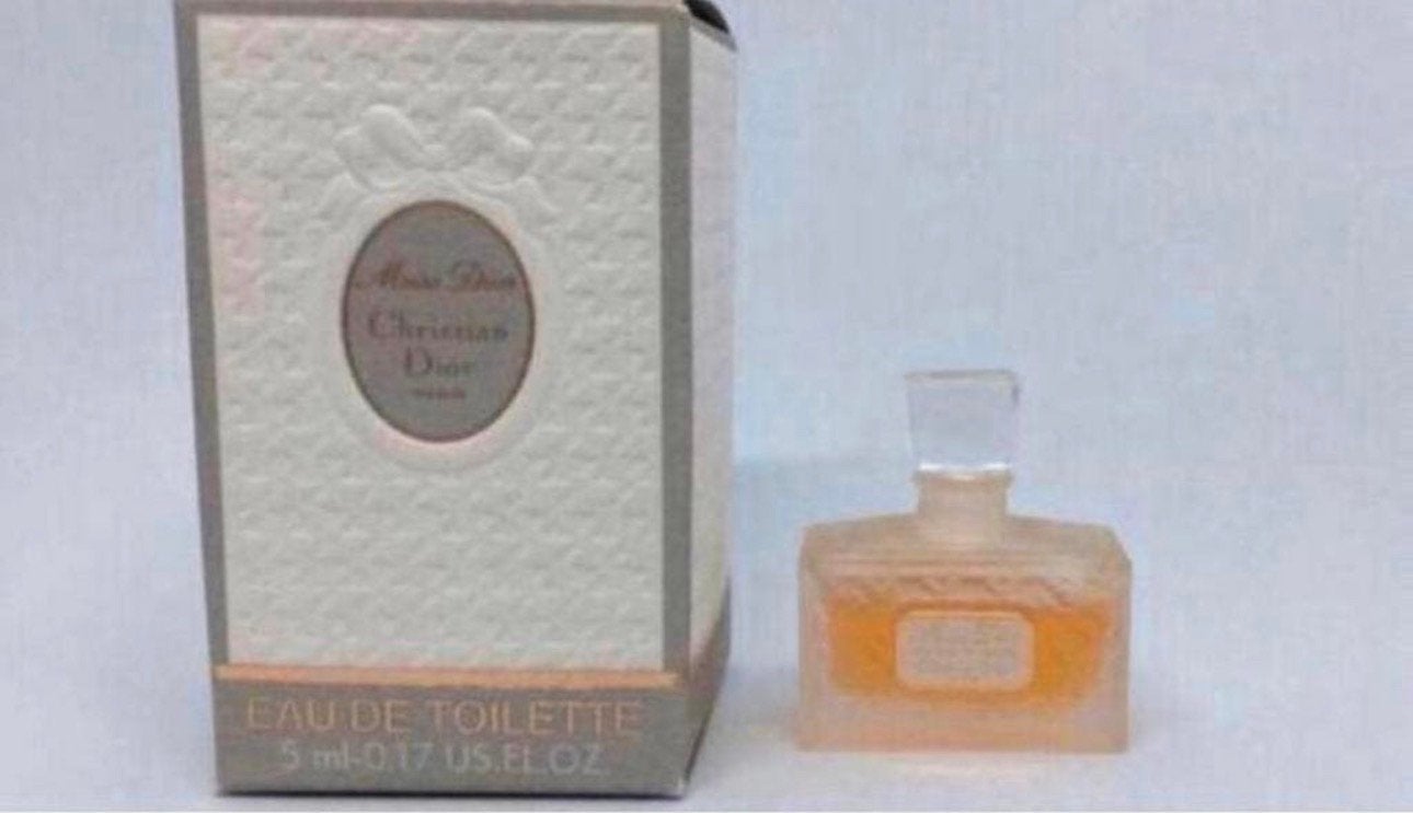 Vintage miniatuur Miss Dior 5 ml eau de toilette, Verzenden, Nieuw, Miniatuur, Gevuld