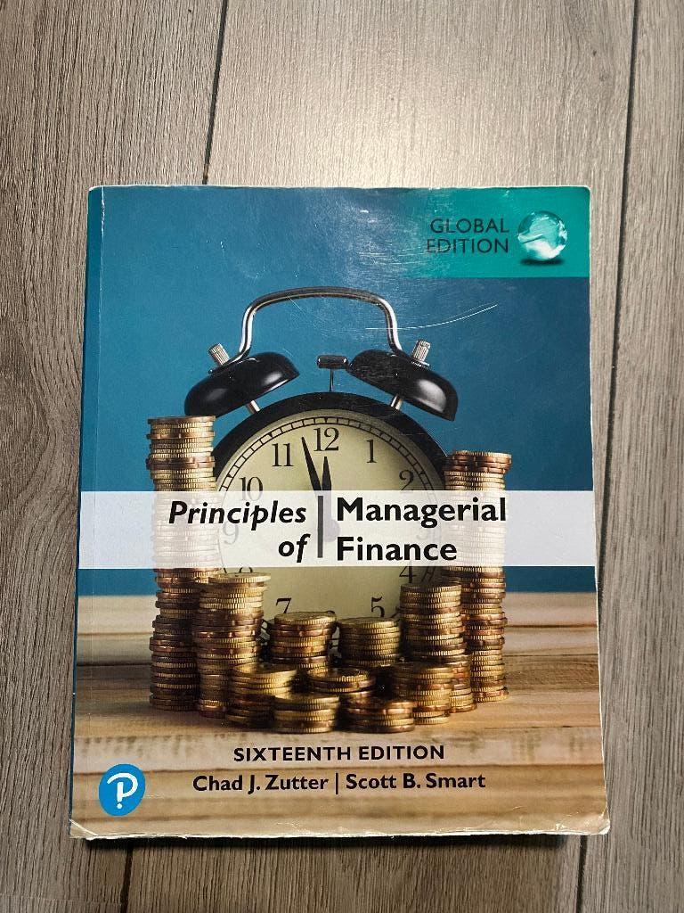 Principles of Managerial Finance 16th edition, Boeken, Ophalen, HBO, Zo goed als nieuw, Chad J. Zutter