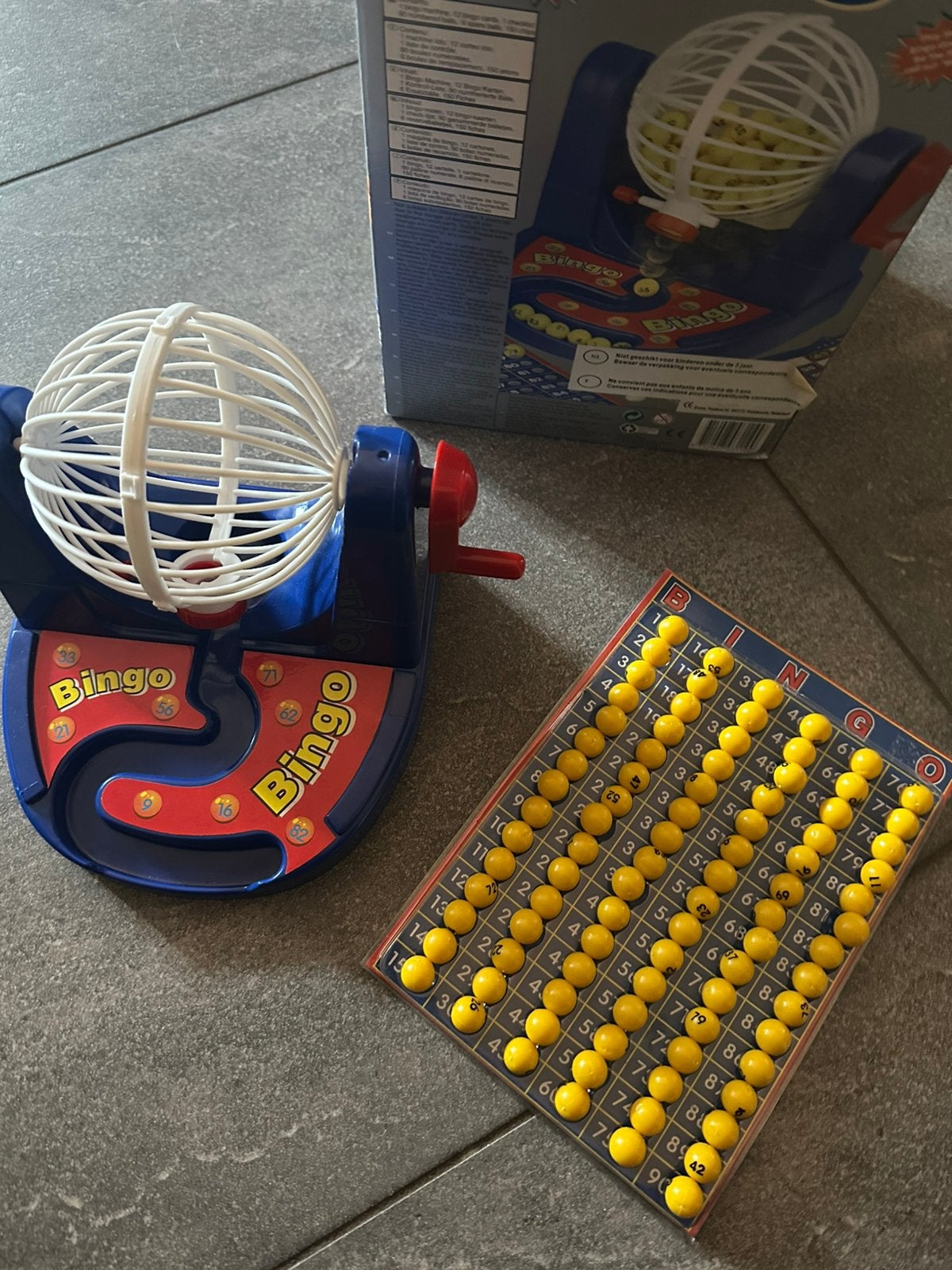 bingo set, Hobby en Vrije tijd, Gezelschapsspellen | Bordspellen, Ophalen of Verzenden