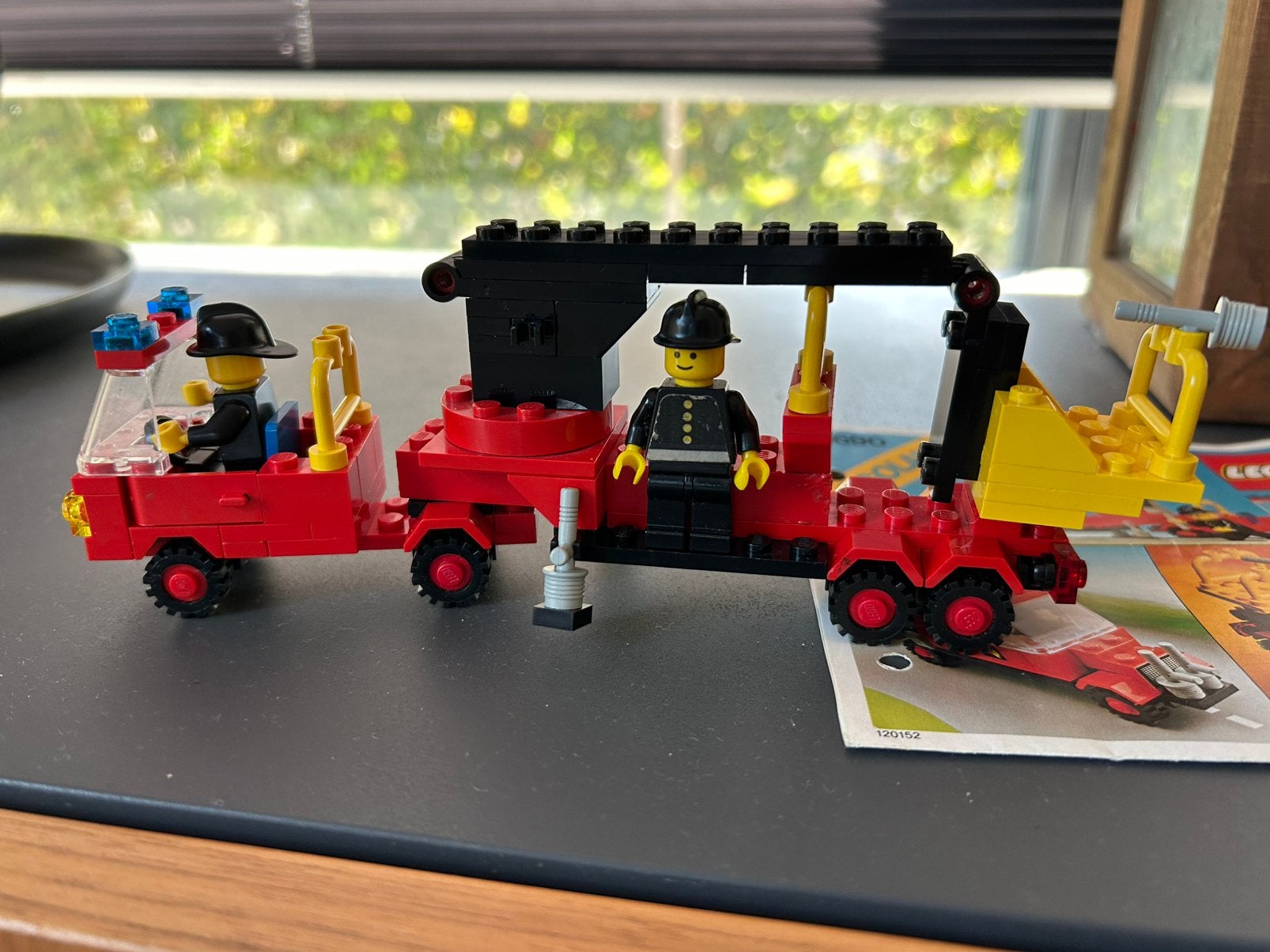 LEGO Legoland 6690 Brandweerwagen met aanhanger, Ophalen of Verzenden, Gebruikt