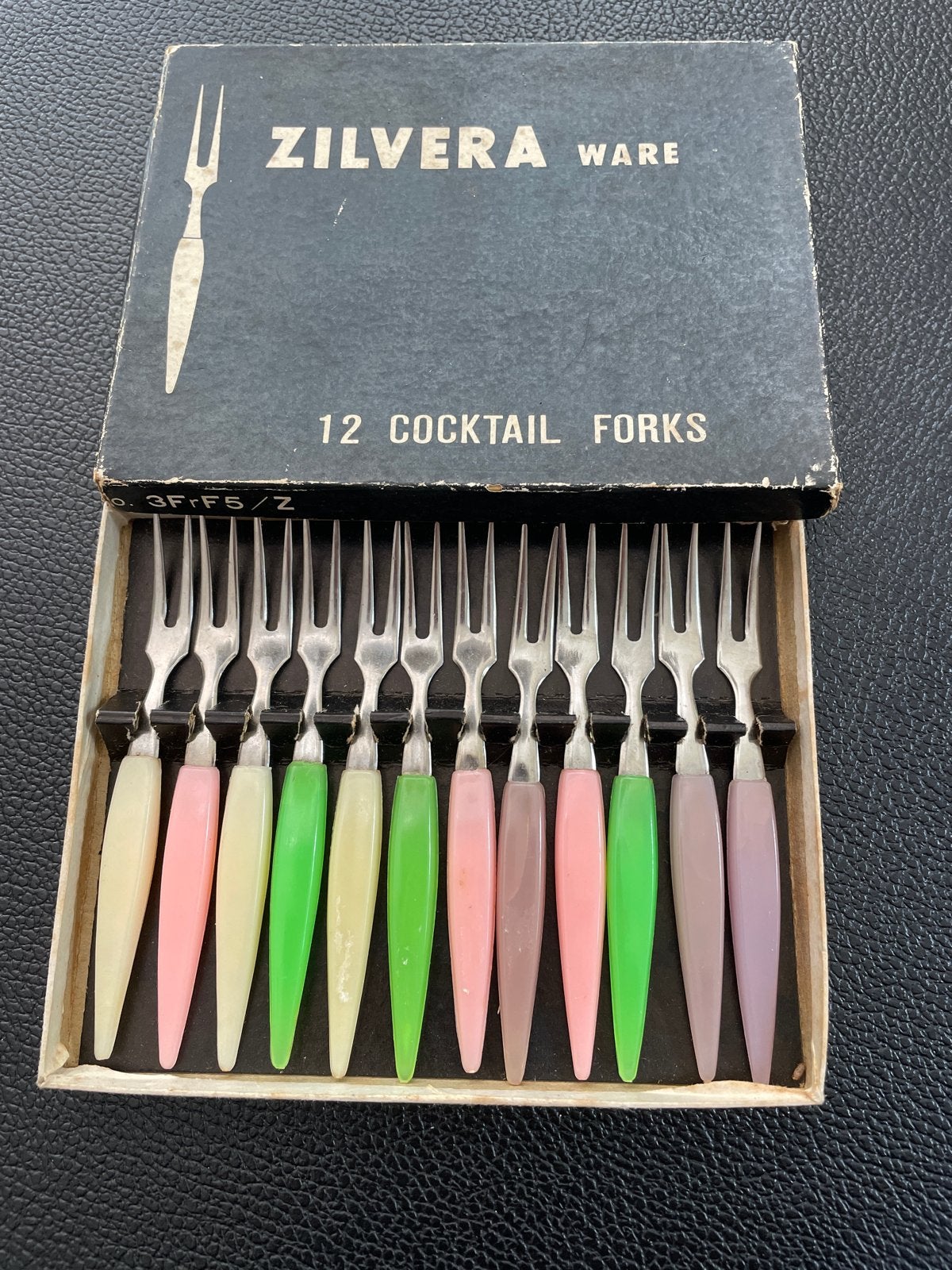 Vintage Zilvera Ware cocktailvorkjes set van 12, Ophalen of Verzenden