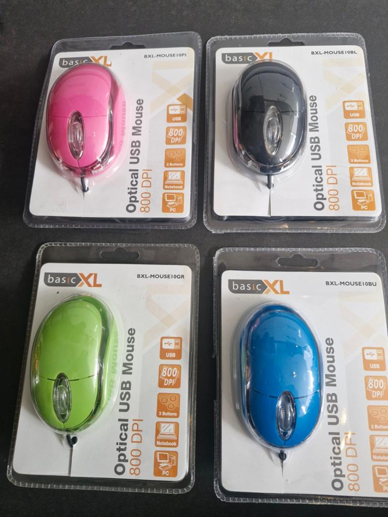 partij bedrade muizen verschillende kleuren. muis met snoer, Ophalen, Nieuw, Bedraad, Muis