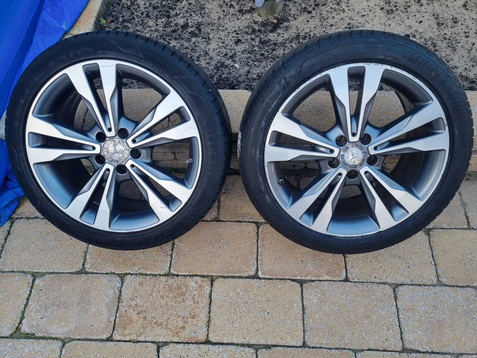 Originele Mercedes C klasse W205 breedset velgen 18 inch, Ophalen, 18 inch, Velg(en), Personenwagen