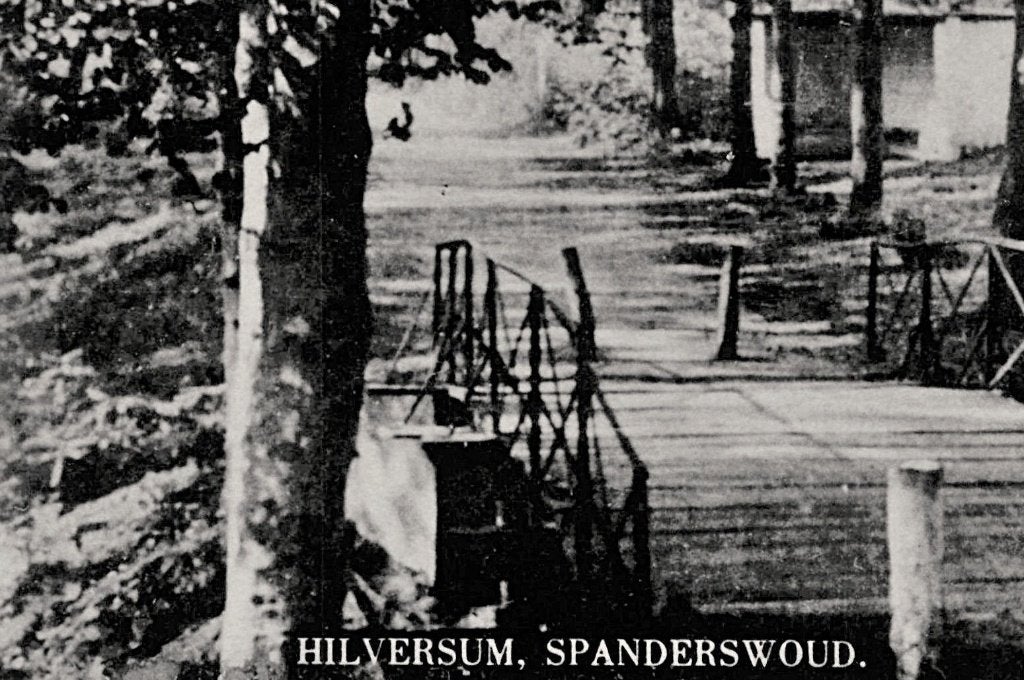 968173	Hilversum	Spanderswoud	1954	 	zegel verwijderd, Ophalen of Verzenden, 1940 tot 1960, Ongelopen, Noord-Holland
