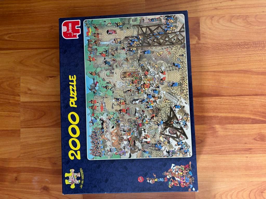Jumbo Jan van Haasteren Puzzel - De Belegering (2000 stukjes, Ophalen of Verzenden, Meer dan 1500 stukjes, Zo goed als nieuw, Legpuzzel