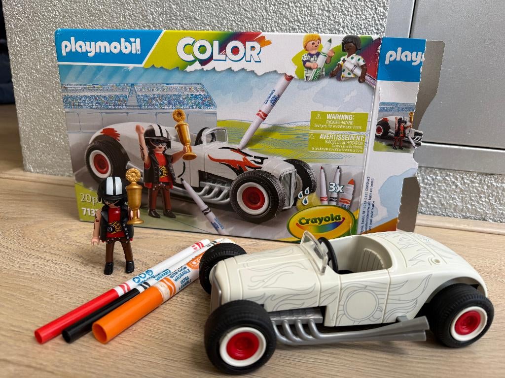 Playmobil 71376 Colour Racewagen + extra's, Ophalen of Verzenden, Gebruikt, Complete set