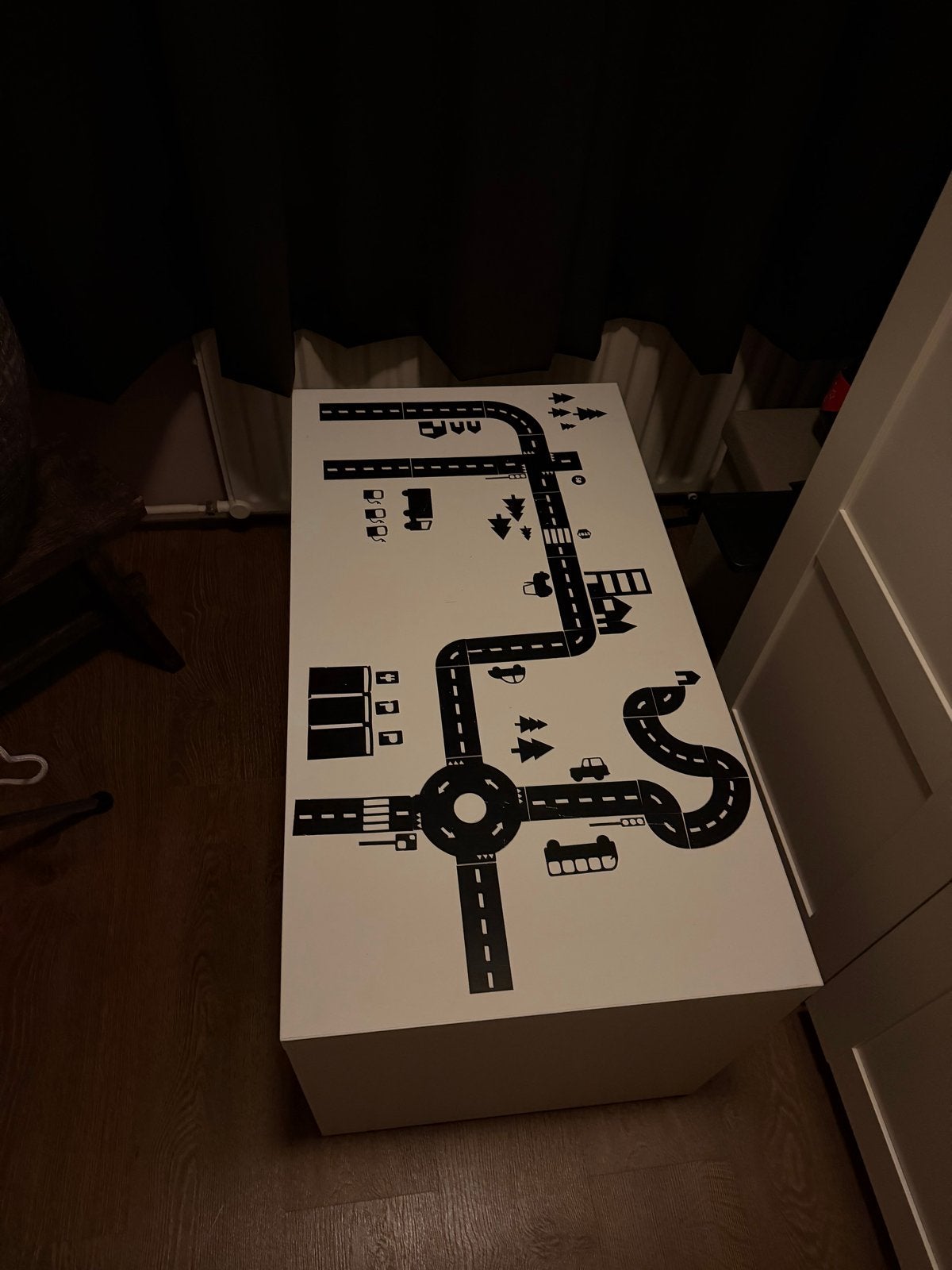 Speeltafel met wegenpatroon voor kinderen, Ophalen, Gebruikt, Jongen of Meisje
