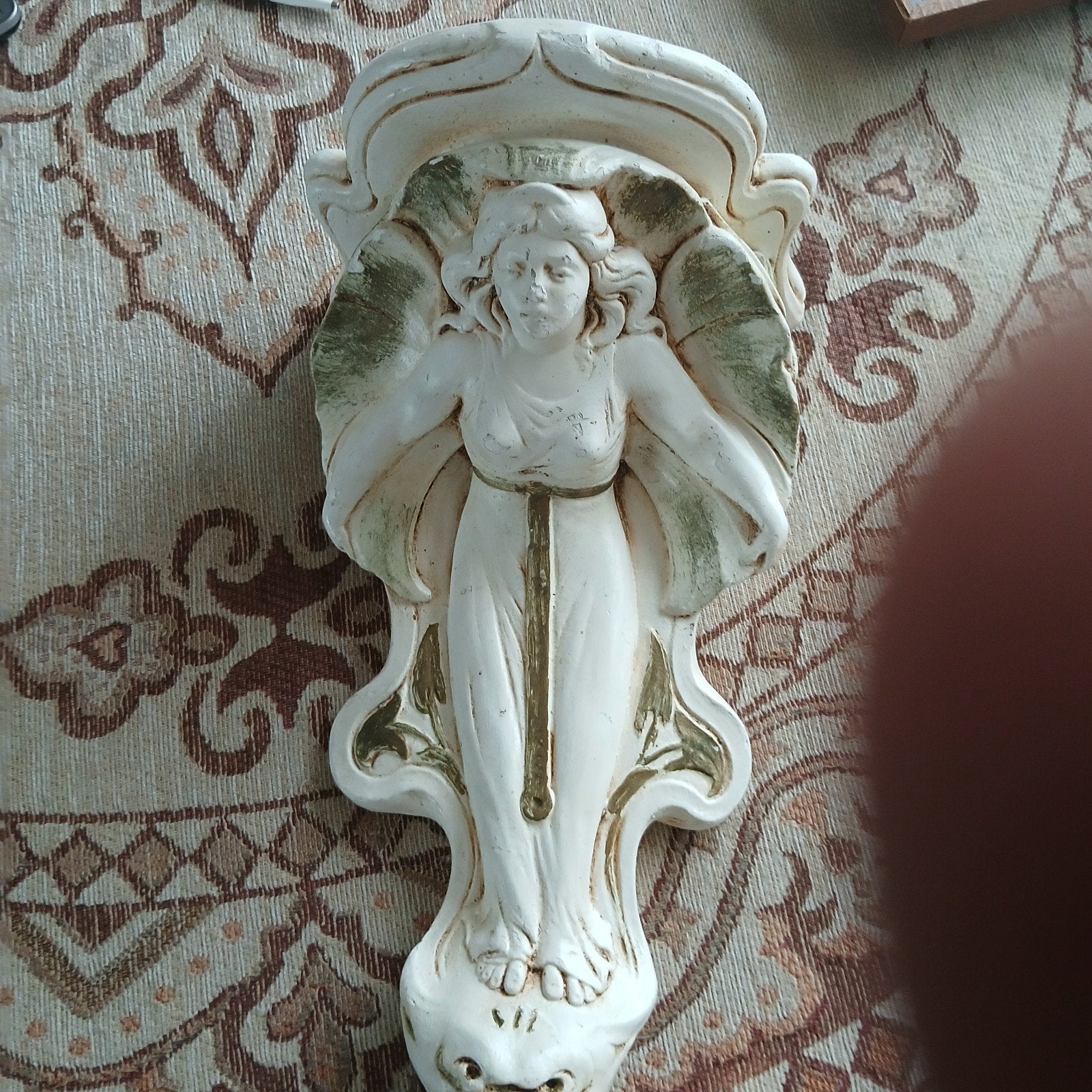 Decoratieve wandconsole met klassieke figuur, Ophalen