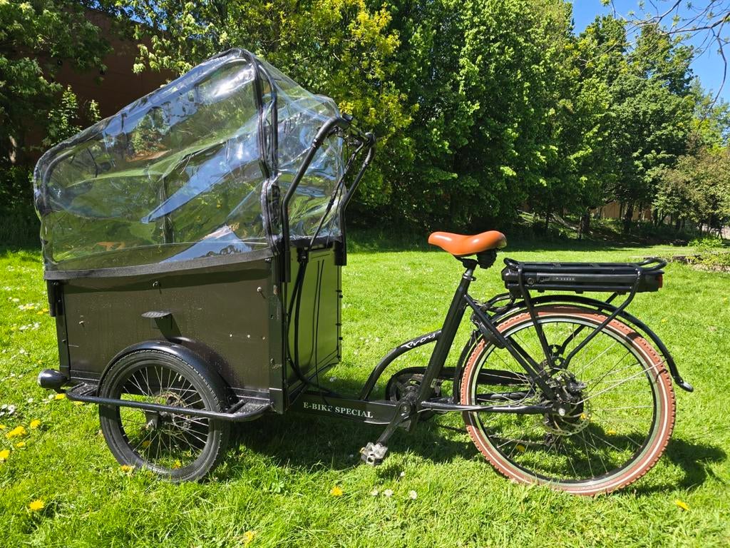 Elektrishe bakfiets Vogue, Fietsen en Brommers, Fietsen | Bakfietsen, Ophalen of Verzenden, Zo goed als nieuw, 4 kinderen of meer