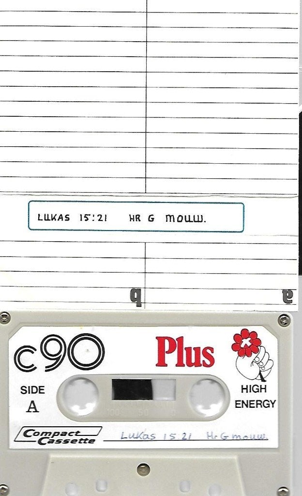 Ds. G. Mouw (GG) - 2 Preekcassettes - Lukas 15:21 / Num. 35, Gebruikt, 2 t/m 25 bandjes, Ophalen of Verzenden, Voorbespeeld