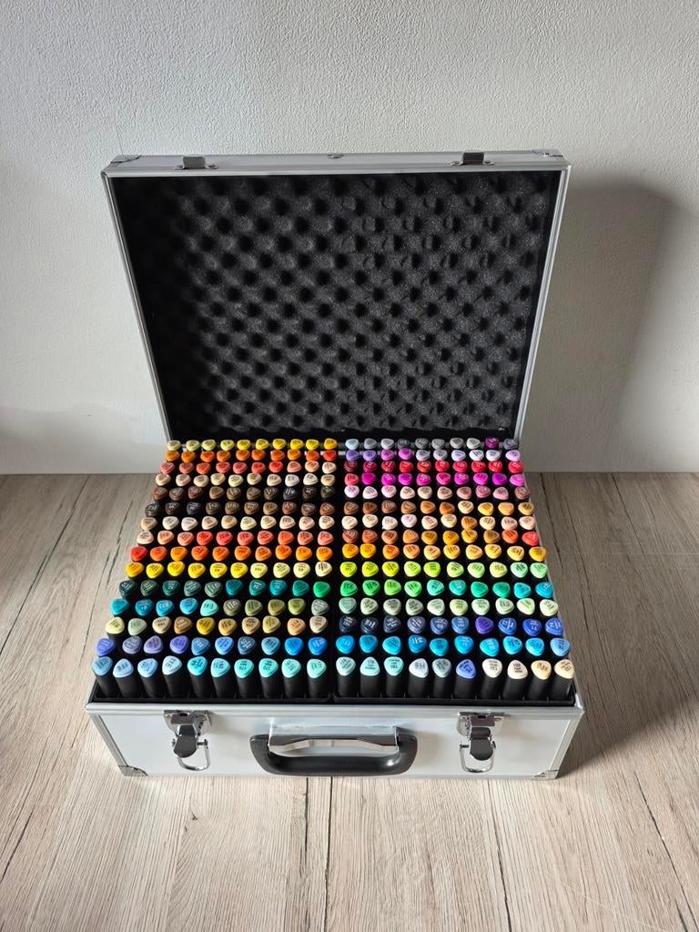Decotime XXXL koffer met 300 alcohol twinmarkers, Ophalen, Nieuw, Potlood of Stift