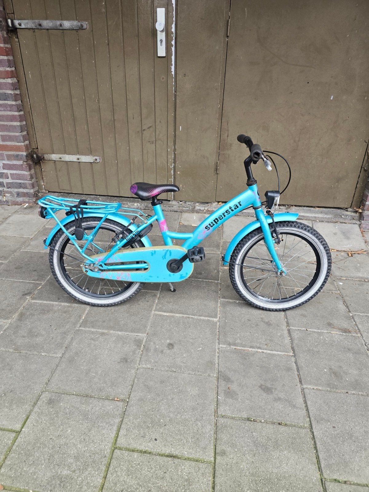 Lokie superstar 18inch, Fietsen en Brommers, Terugtraprem, Gebruikt, Handrem, 18 inch