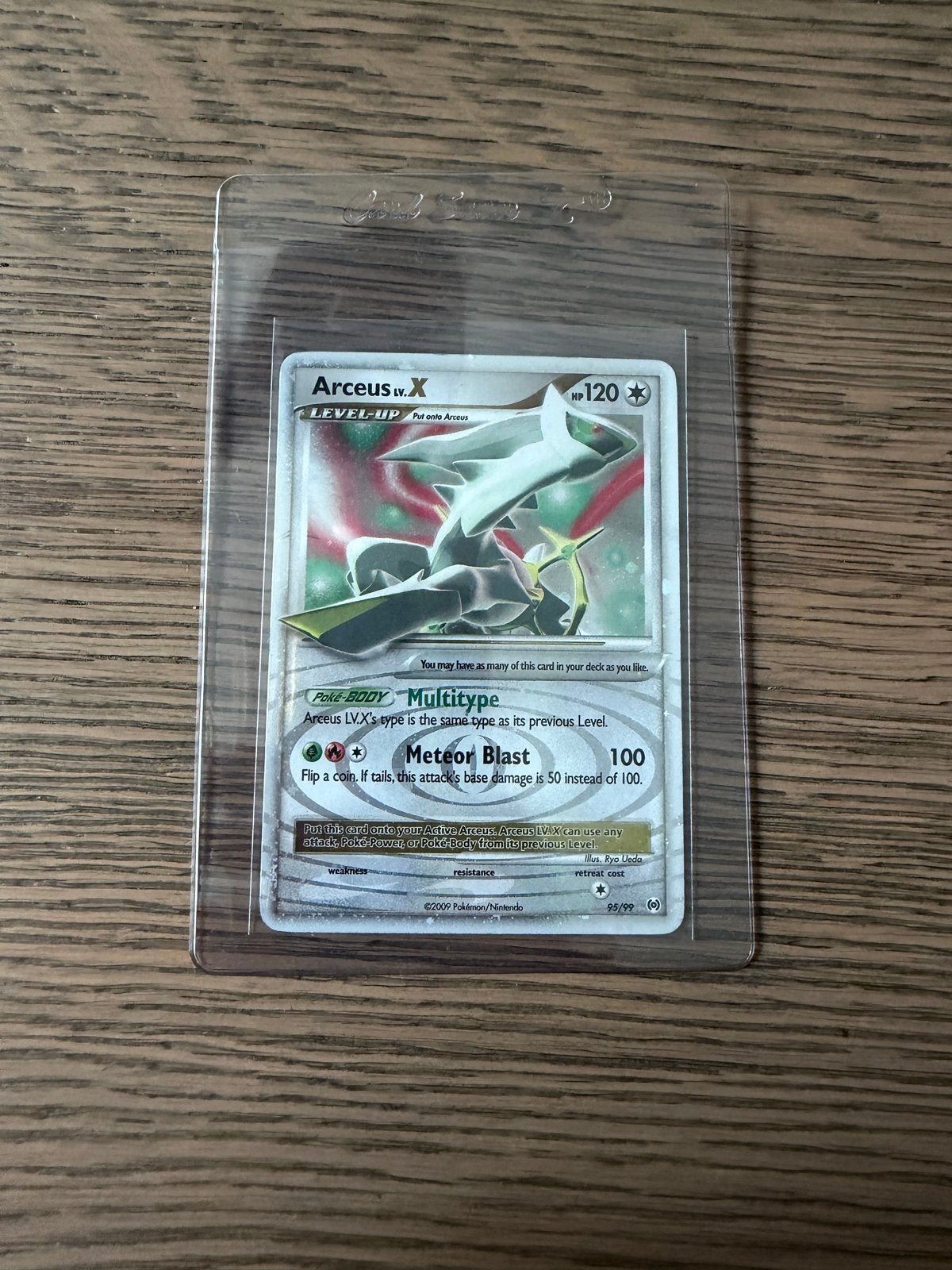 Arceus LV.X Pokémon kaart - Platinum: Arceus (95/99) LP, Ophalen of Verzenden, Zo goed als nieuw, Losse kaart