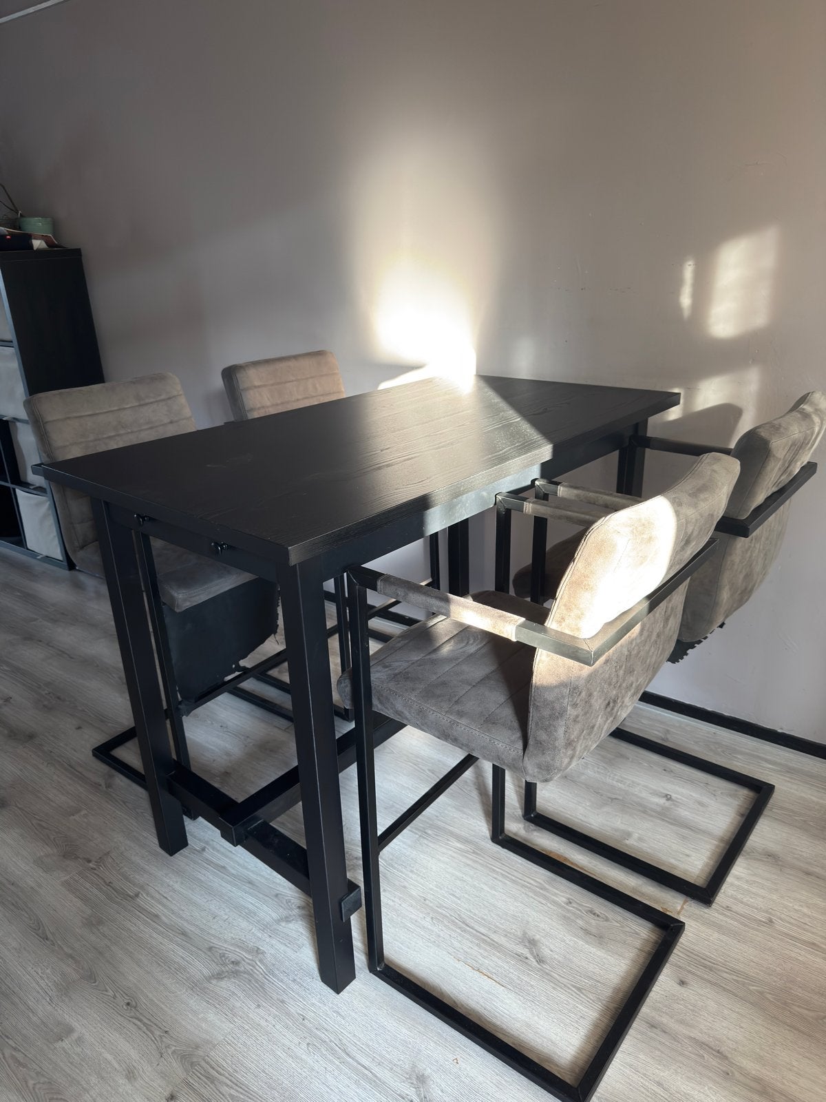Eetkamer set / bar set, Ophalen, Gebruikt, 4 tot 6 stoelen