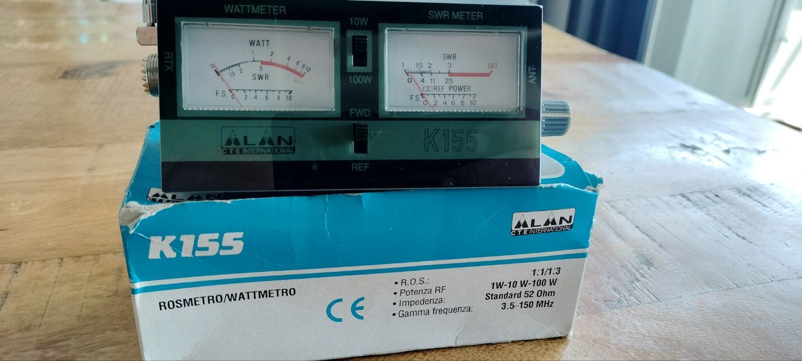 Alan K155 SWR- WATTMETER  27mc, Computers en Software, Printerbenodigdheden, Zo goed als nieuw, Overige typen, Ophalen of Verzenden