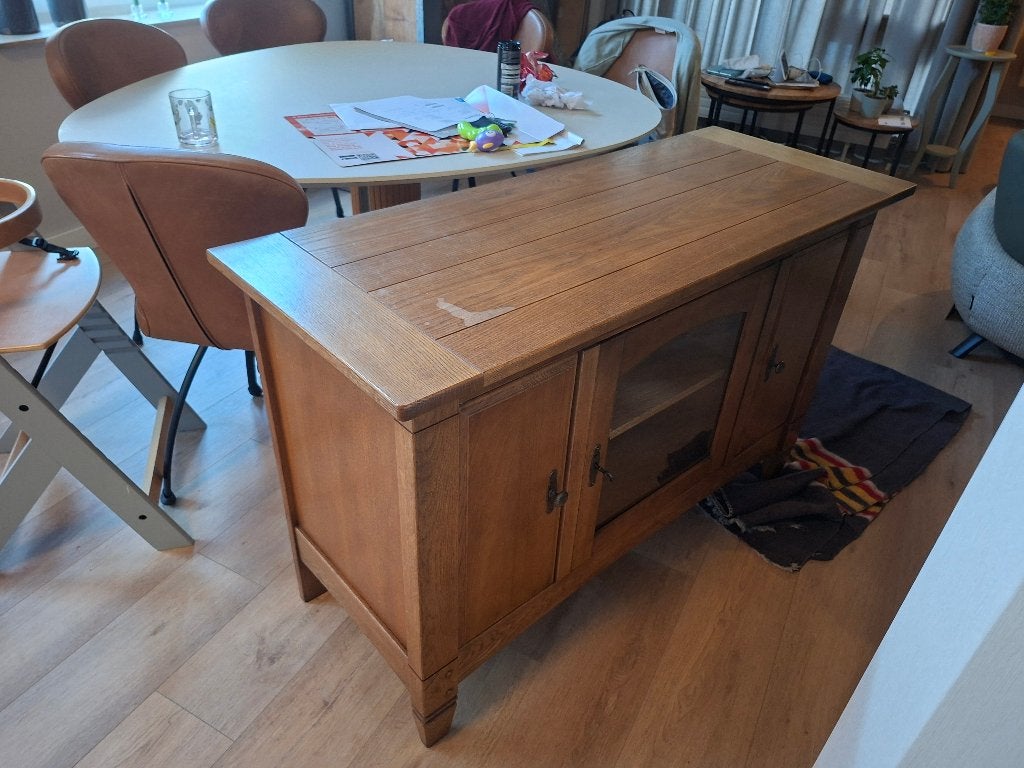 Tv kast, Ophalen, 100 tot 150 cm, Zo goed als nieuw, Minder dan 100 cm