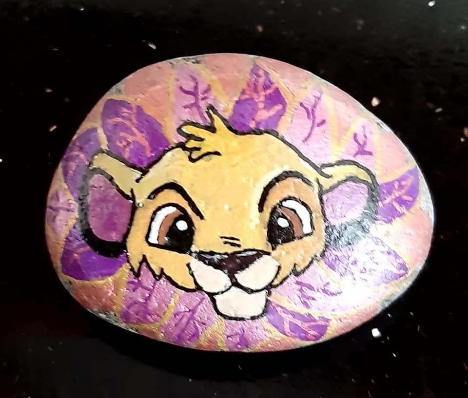 nieuw-Simba/ Lion King happy stone decoratie steen, Ophalen of Verzenden, Leeuwenkoning of Jungle Boek, Nieuw, Overige typen
