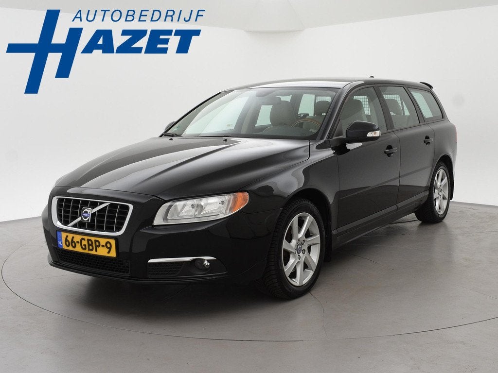 Volvo V70 2.5T 200 PK AUT. LPG-G3 + AFN. TREKHAAK | LEDER |, Auto's, 93 €/maand, LPG, Te koop, 750 kg