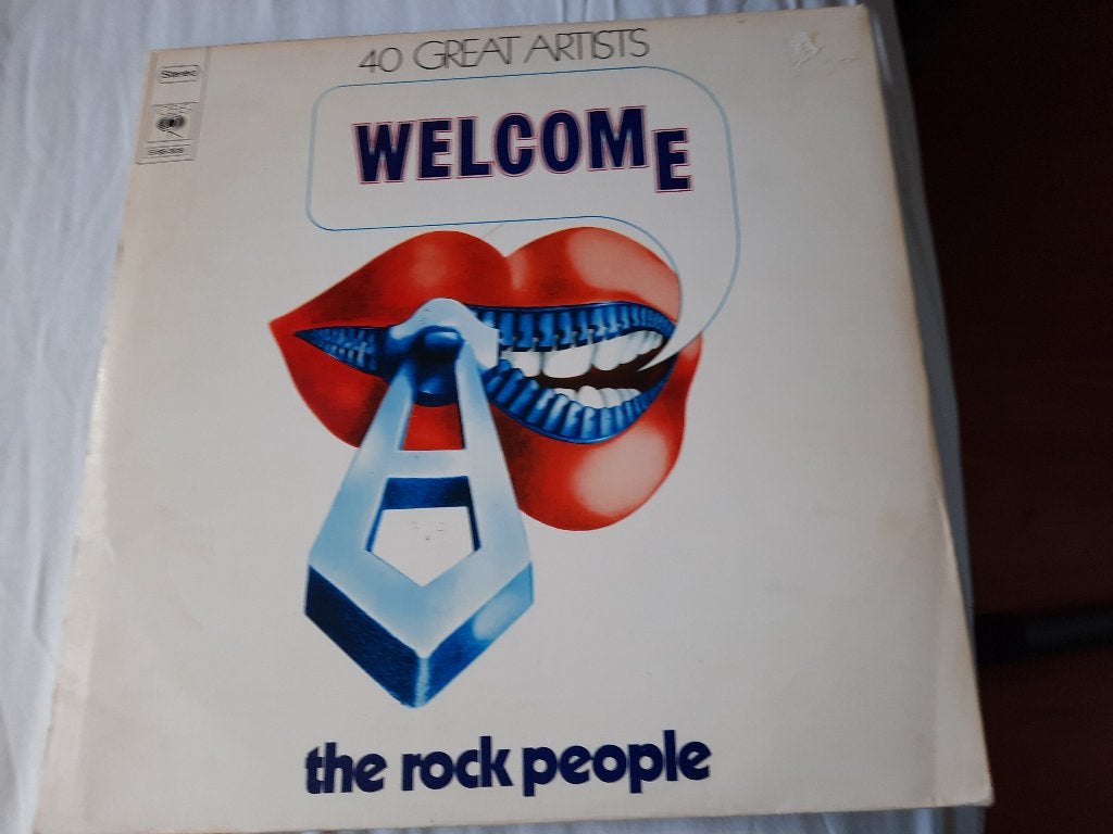 The Rock People, Welcome, 40 great artists, Ophalen of Verzenden, Zo goed als nieuw, 12 inch, Poprock