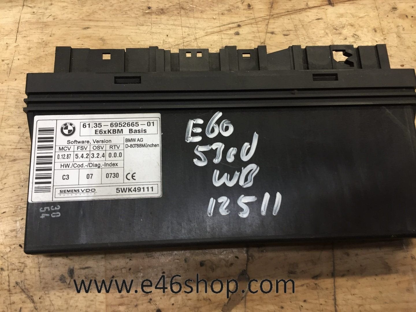Comfort module BMW E60 E61 2005  oe 6952665, Auto-onderdelen, Elektronica en Kabels, Gebruikt, -, -, Ophalen of Verzenden