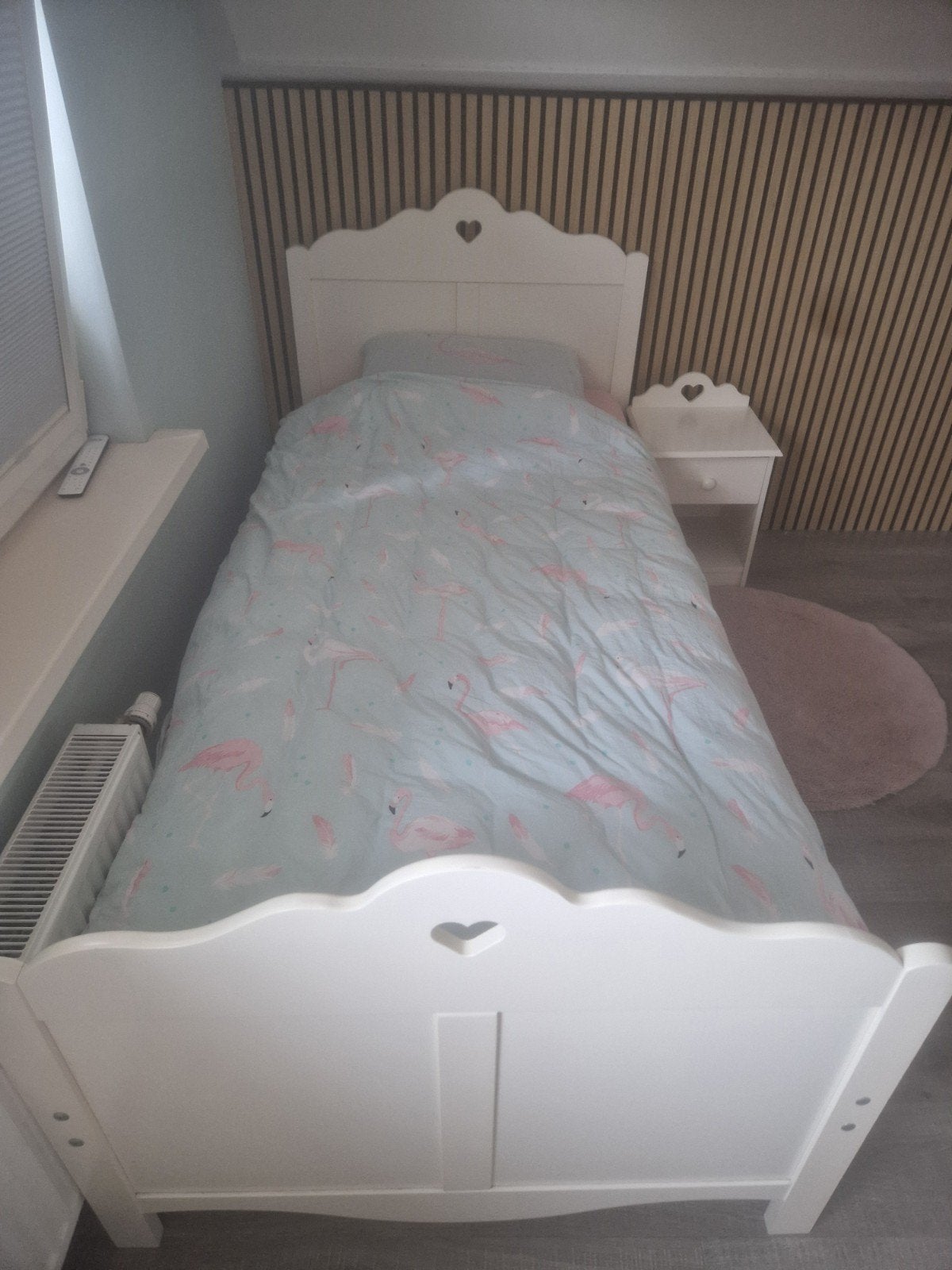 Eenpersoonsbed voor meisjes incl nachtkastje, Ophalen, Gebruikt, 90 cm, Eenpersoons