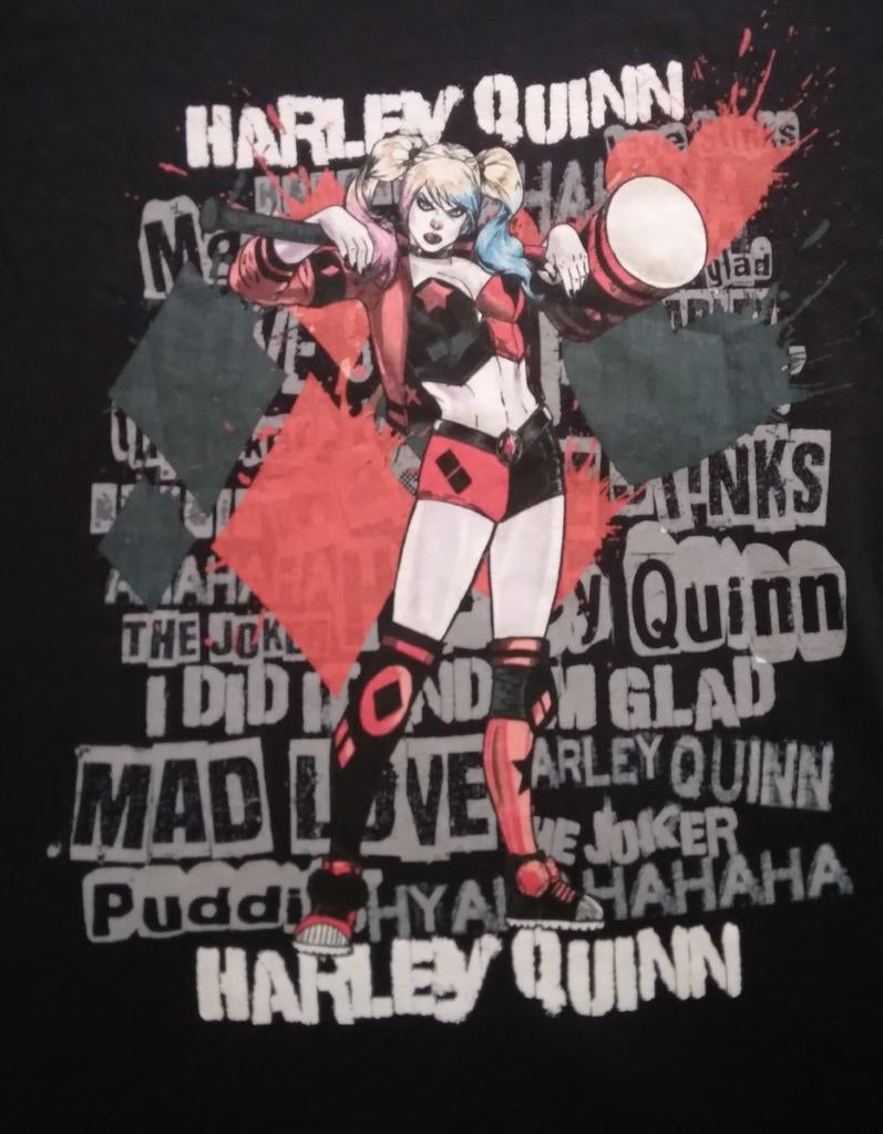 Nieuw Harley Quinn T-shirt Maat. L, Zwart, Maat 42/44 (L), Nieuw, Ophalen of Verzenden