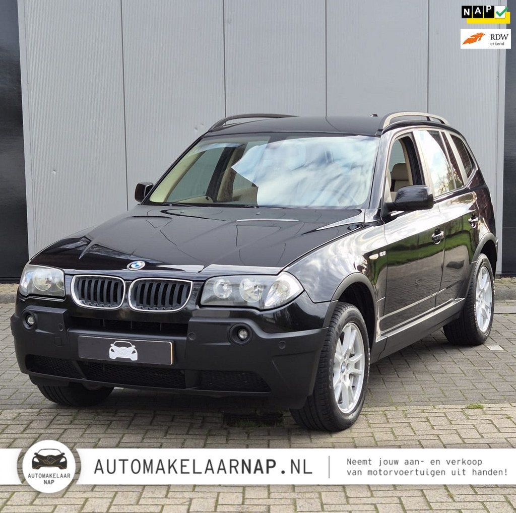 BMW X3 2.5i Executive / Dealer onderhouden / Youngtimer / Au, Auto's, BMW, Automaat, Zwart, Origineel Nederlands, Bedrijf