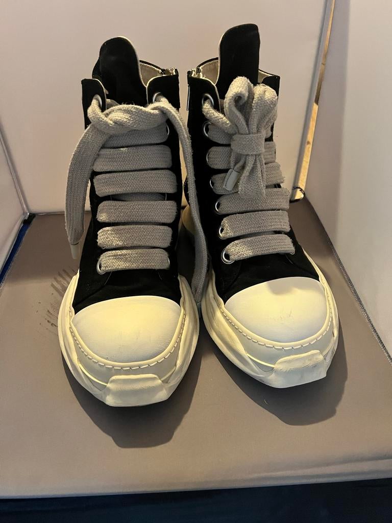 Rick Owens DRKSHDW Ramones High Top Sneakers Zwart, Kleding | Dames, Ophalen of Verzenden, Gedragen, Zwart, Sneakers of Gympen