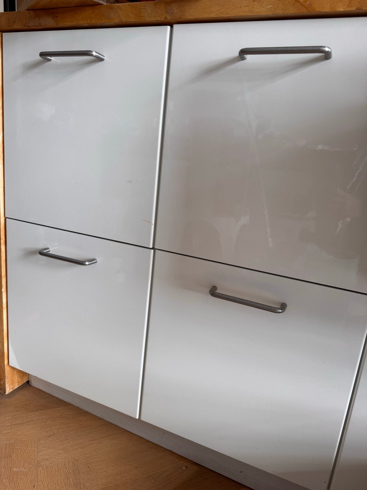 6 IKEA keukenlades - wit,, Ophalen, Gebruikt, Wit, Minder dan 100 cm
